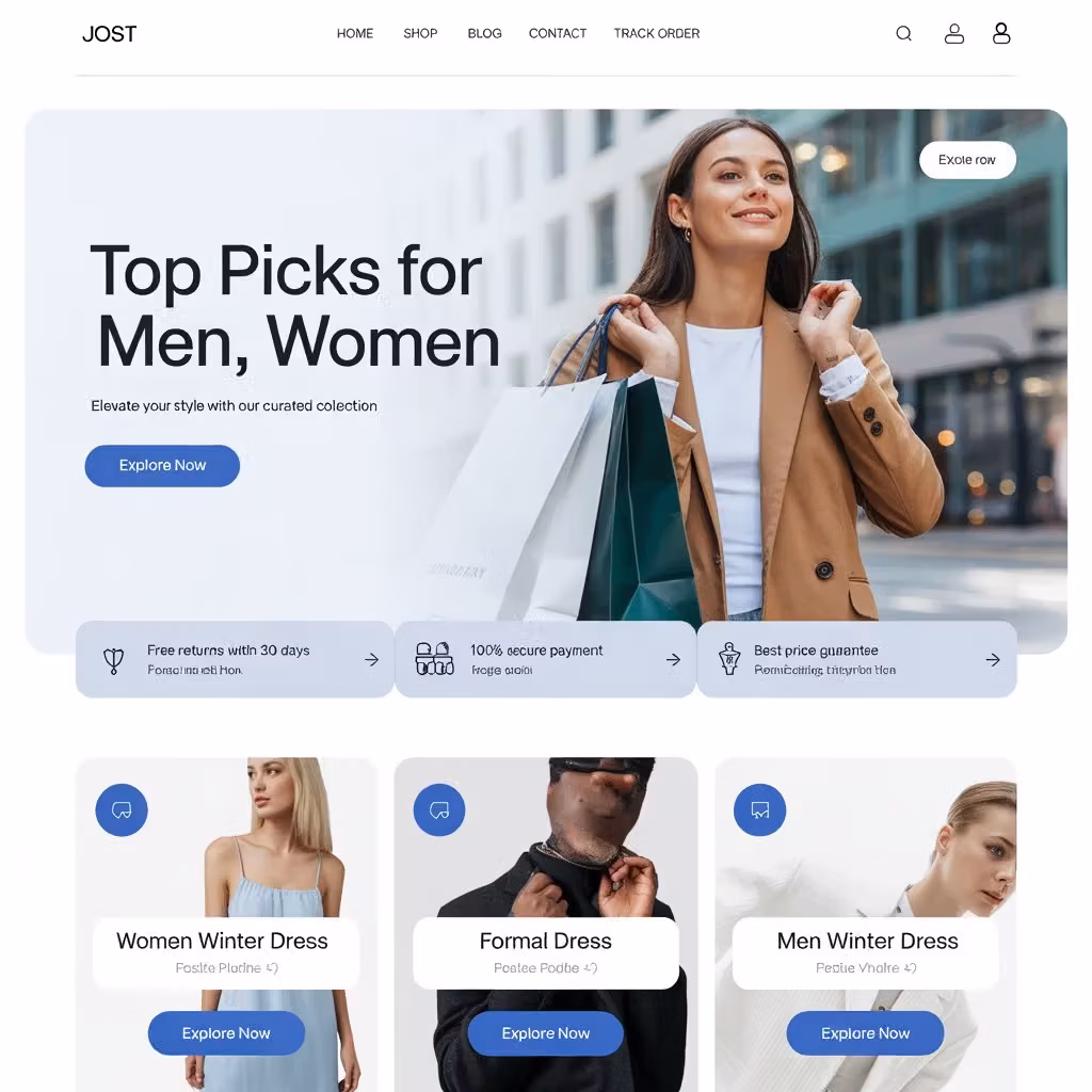 E-commerce Minimal Website-GoFillip offers